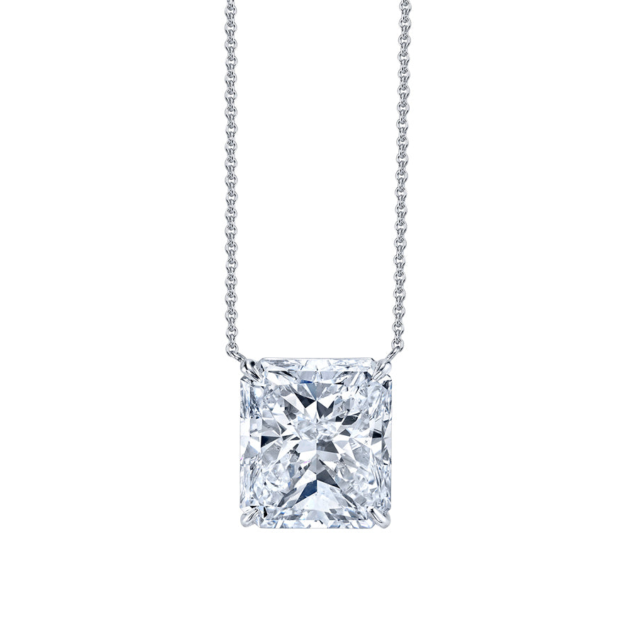 RadiantCut Diamond Pendant Necklace