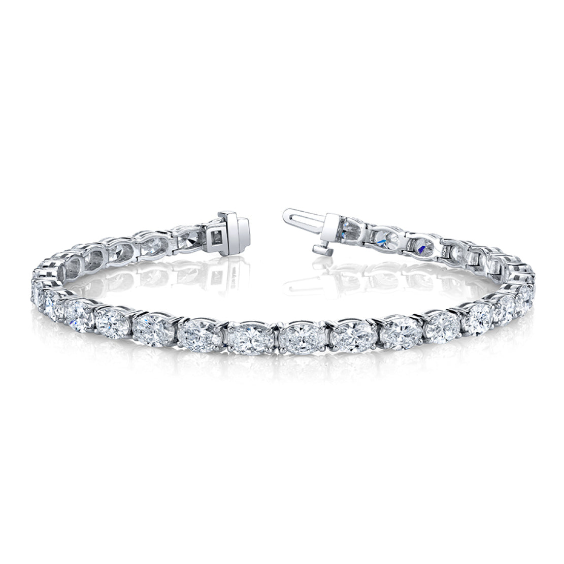 Oval East-West Diamond Bracelet