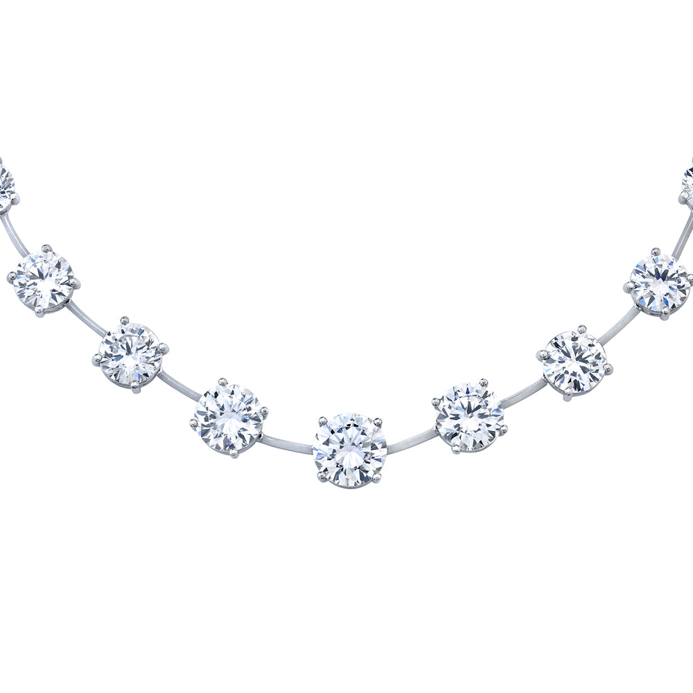 Suspended Diamond Necklace