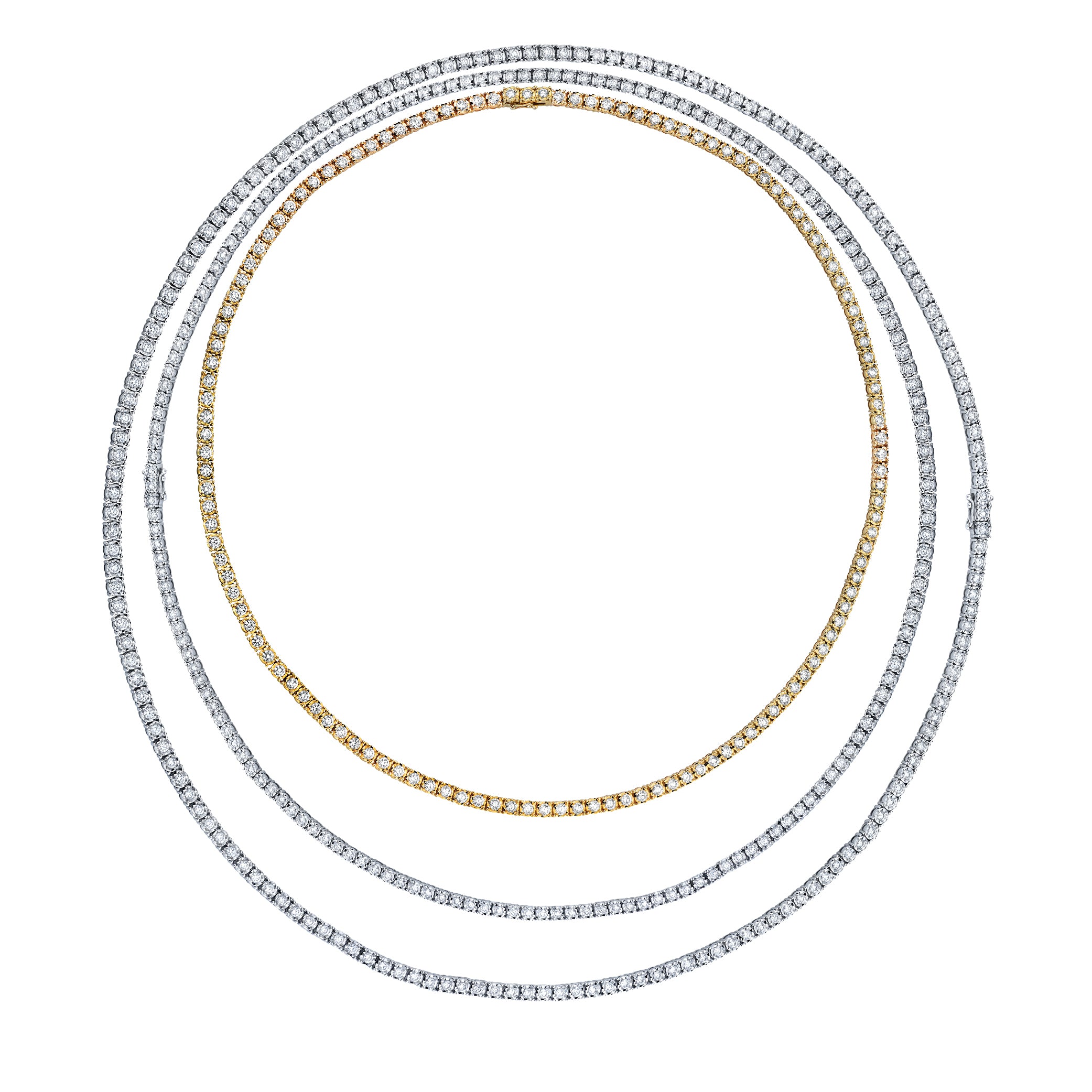 Everyday Diamond Tennis Necklaces