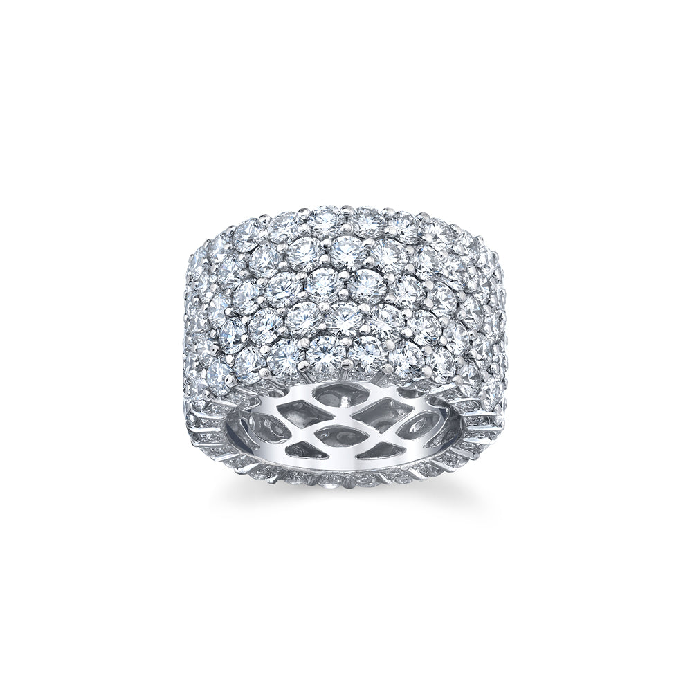 5-Row Diamond Eternity Band