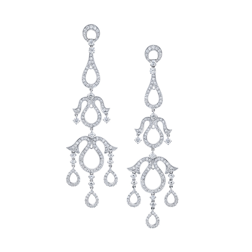 Classic Diamond Chandelier Earrings