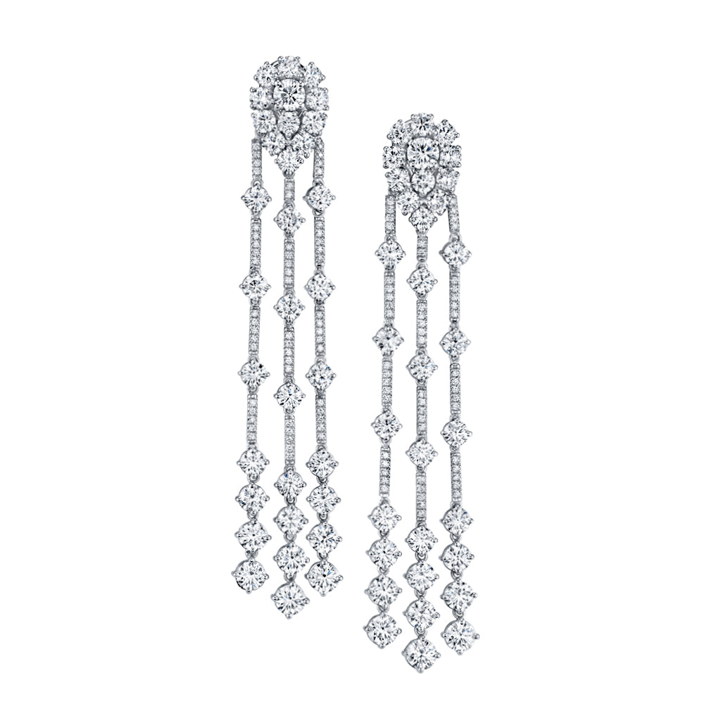 Cascading Waterfall Diamond Earrings