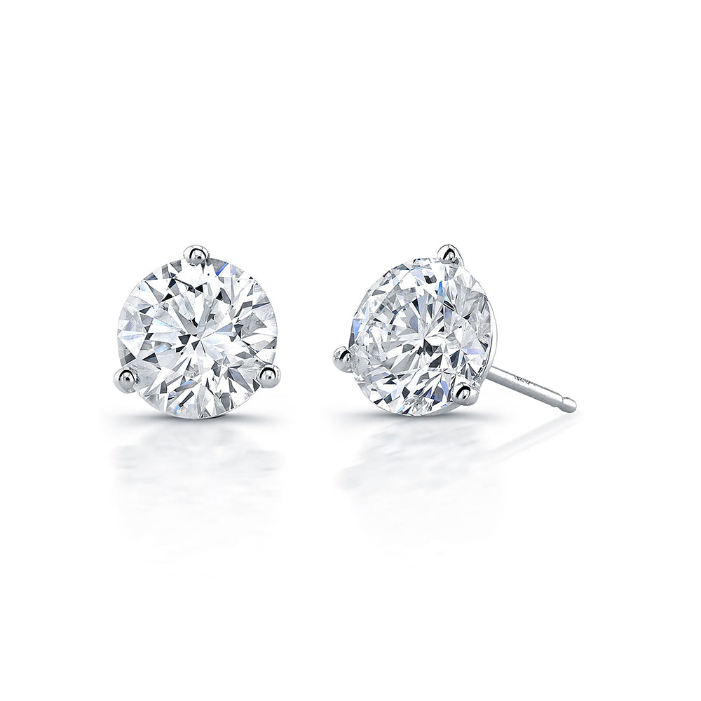 Brilliant-Cut Round Diamond Stud Earrings