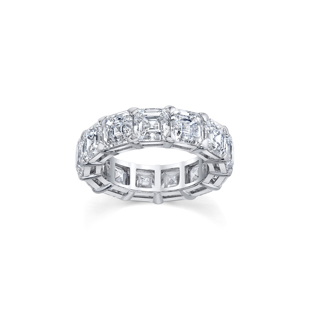 Asscher-Cut Diamond Band