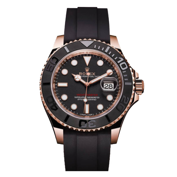 Pre-Owned Rolex Yacht-Master Rose Oysterflex