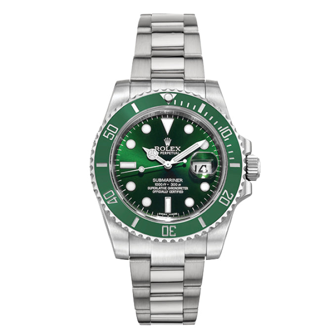 Pre-Owned Rolex Submariner - Green & Stainless