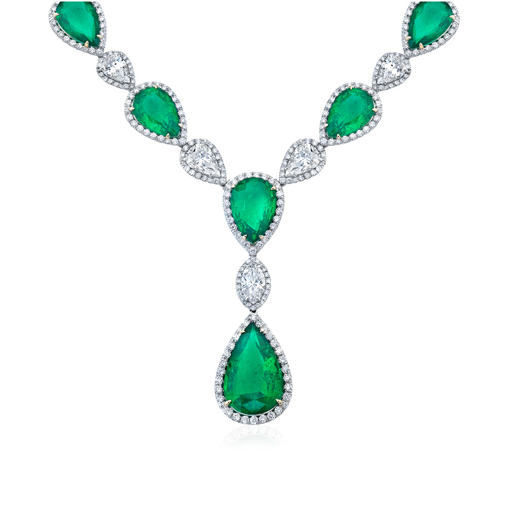 Emerald & Diamond Necklace