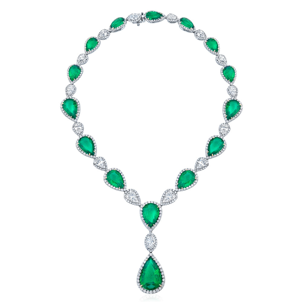 Emerald & Diamond Necklace