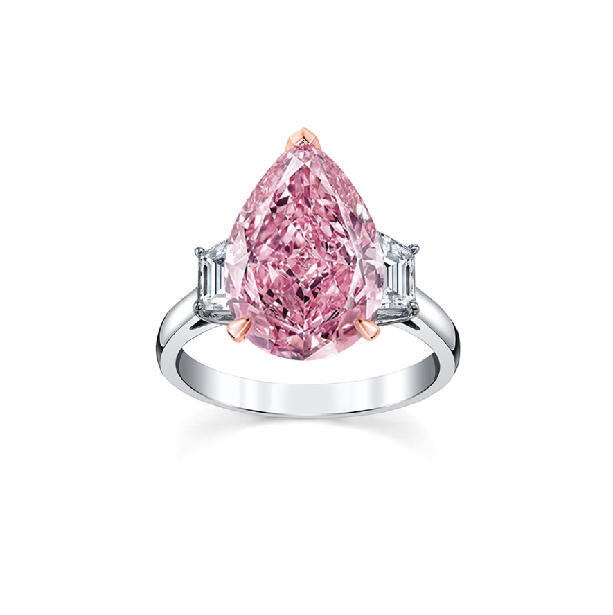 Rare Large Pink Diamond Ring