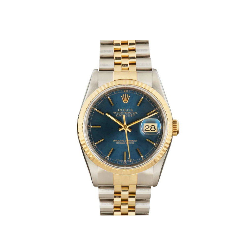 Pre-Owned Rolex Datejust - Blue Dial Fluted Bezel