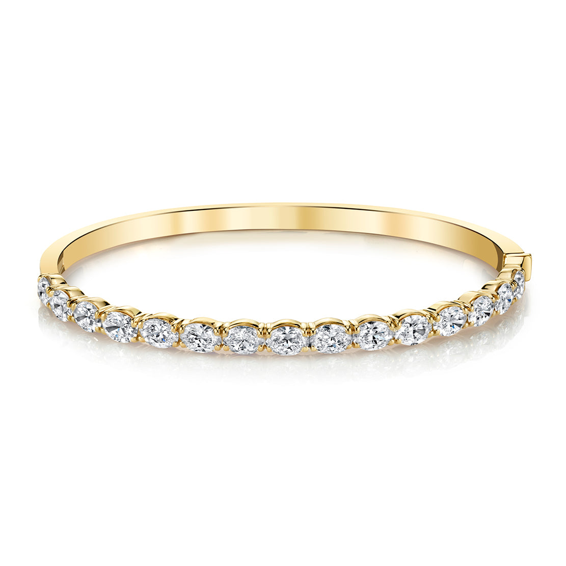 Oval Diamond Bracelet Rose Gold