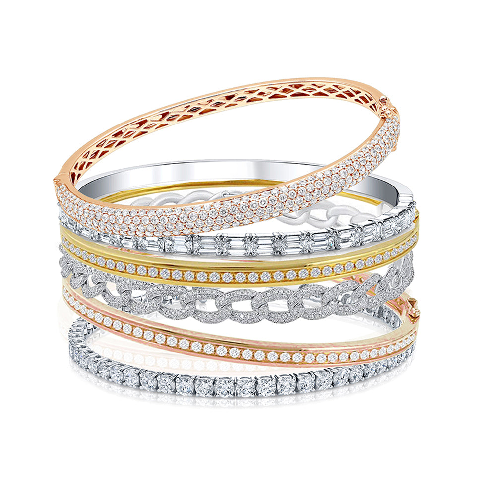 Stackable Diamond Bracelets