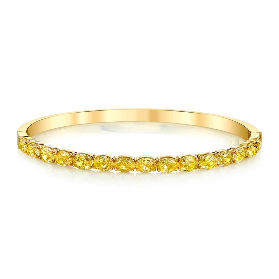 Oval Yellow Diamond Bracelet