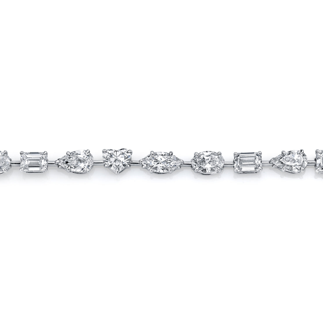 Multi-Shape Diamond Bracelet