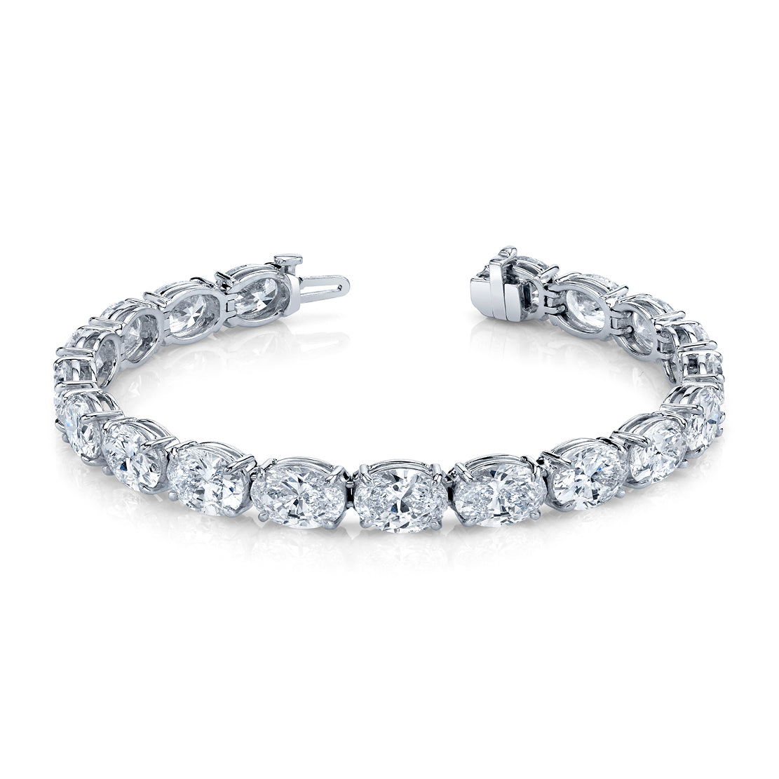 Large Oval East-West Diamond Bracelet