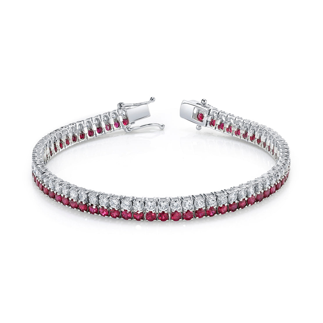 Classic Diamond & Ruby Bracelet