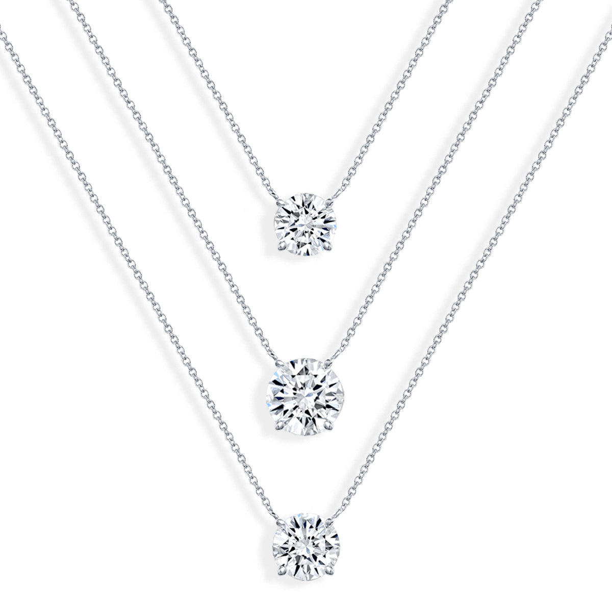 Diamond Solitaire Pendant Necklace