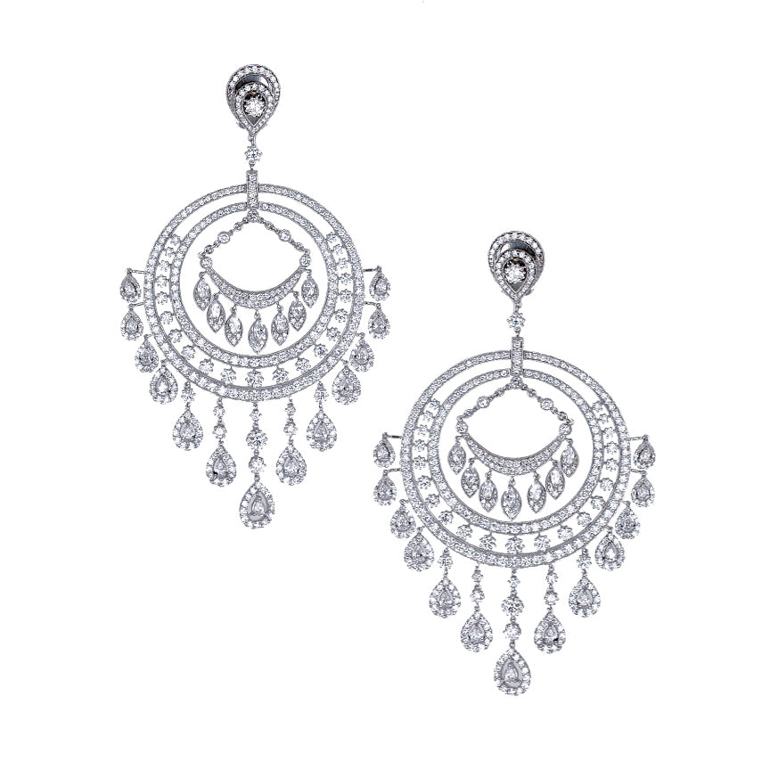 Diamond Chandelier Earrings