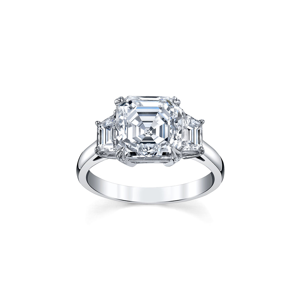 Asscher-Cut Diamond Ring