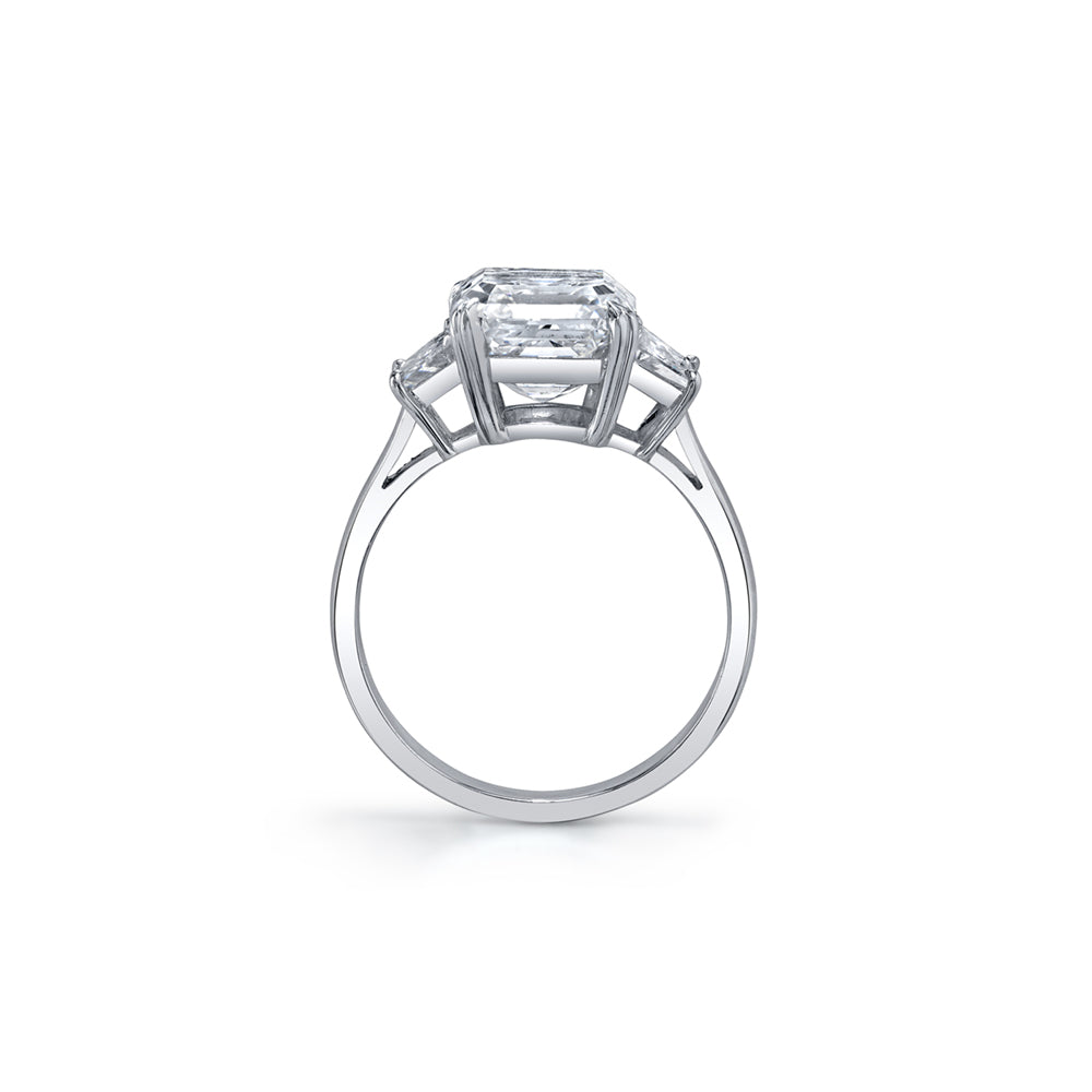 Asscher-Cut Diamond Ring