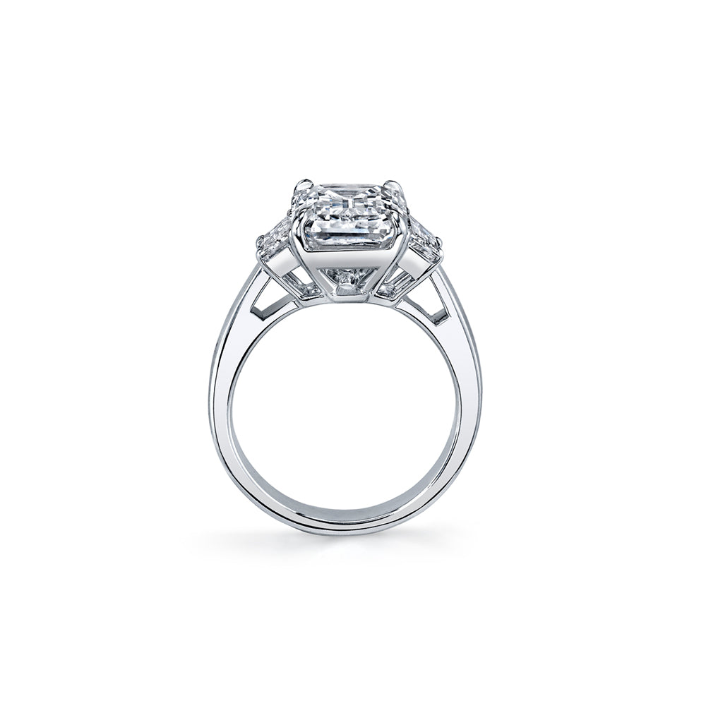 4ct Emerald-Cut Diamond Ring