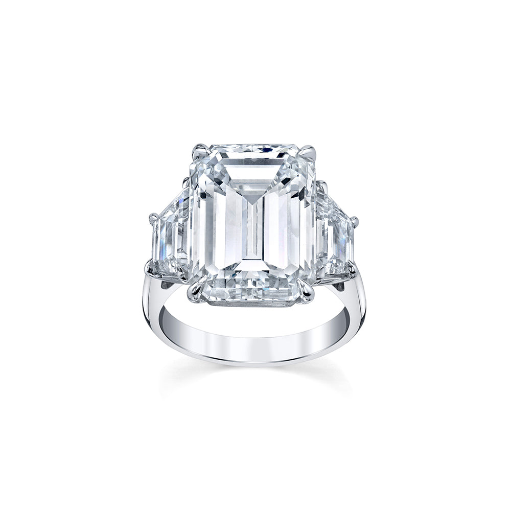 7ct Emerald-Cut Diamond Ring