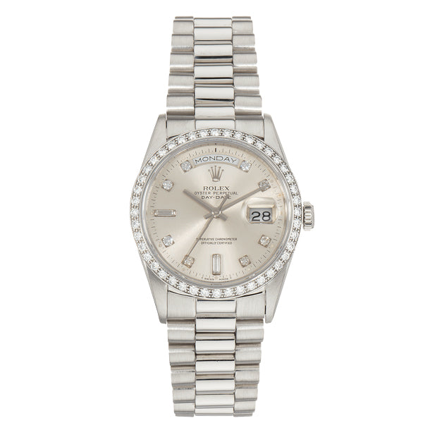 Pre-Owned Rolex President With Diamond Dial
