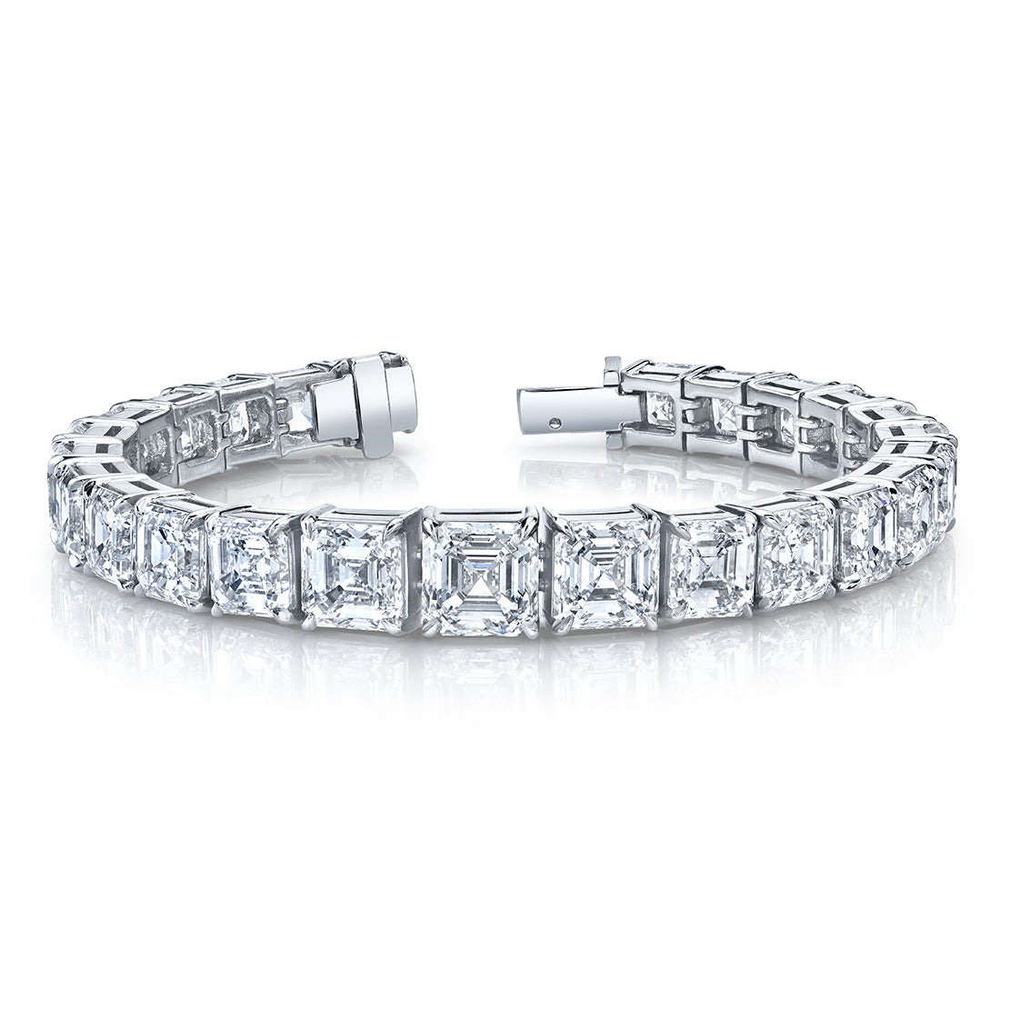 Rare Asscher-Cut Diamond Bracelet