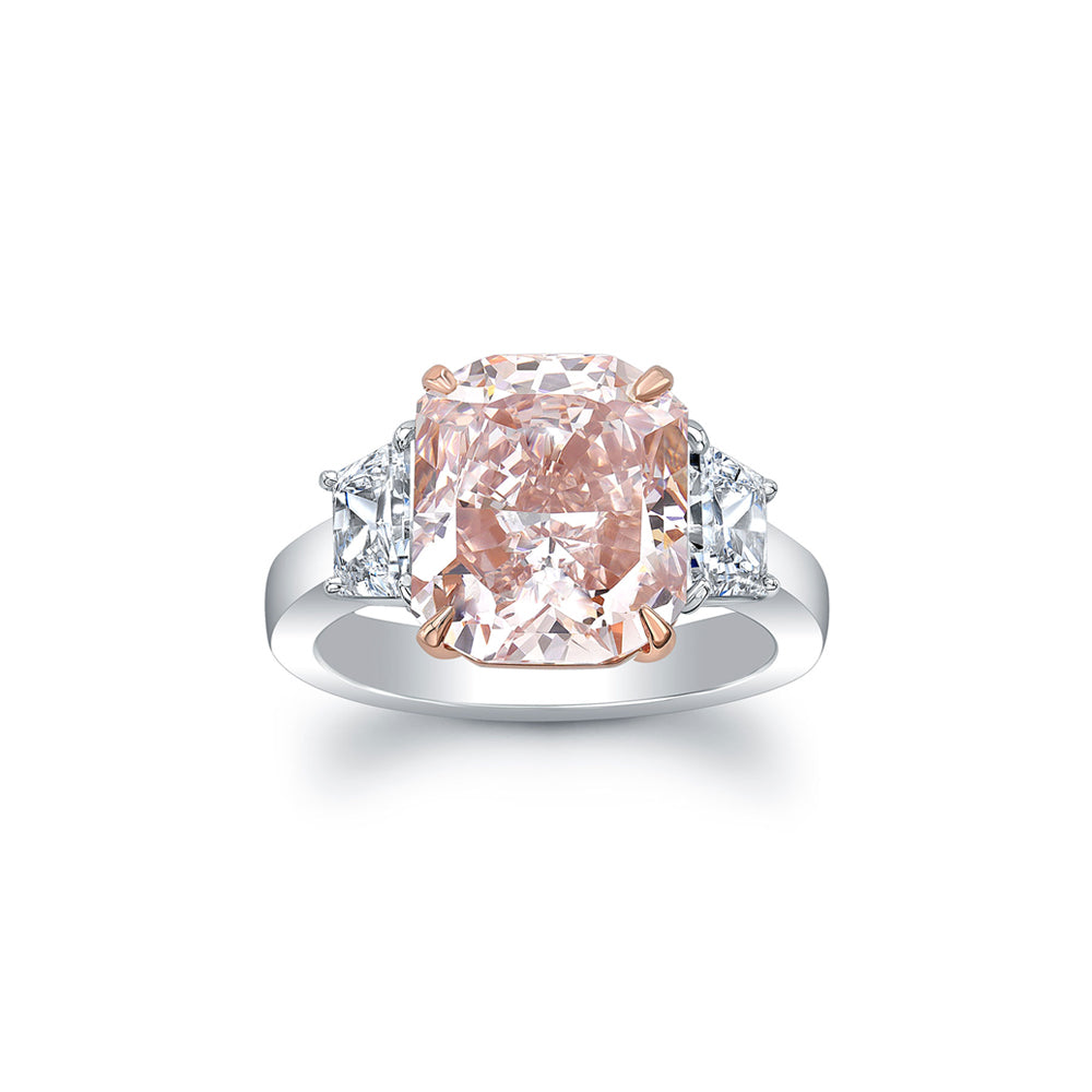 Rare Pink Diamond Engagement Ring