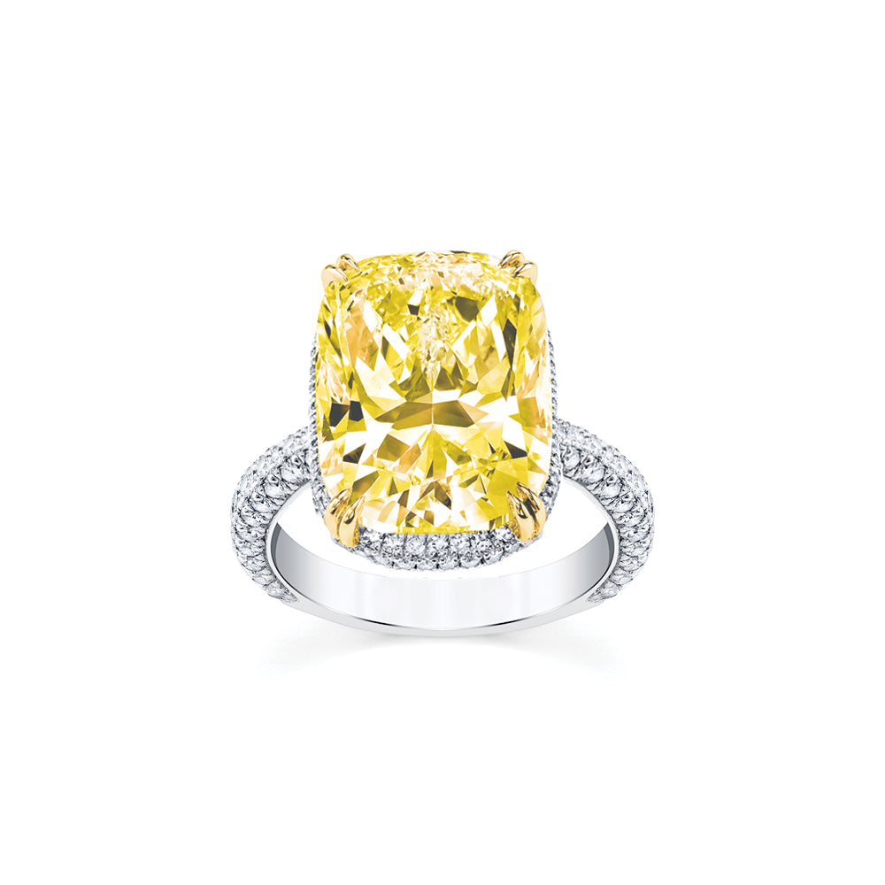 Rare 20ct Yellow Diamond Ring