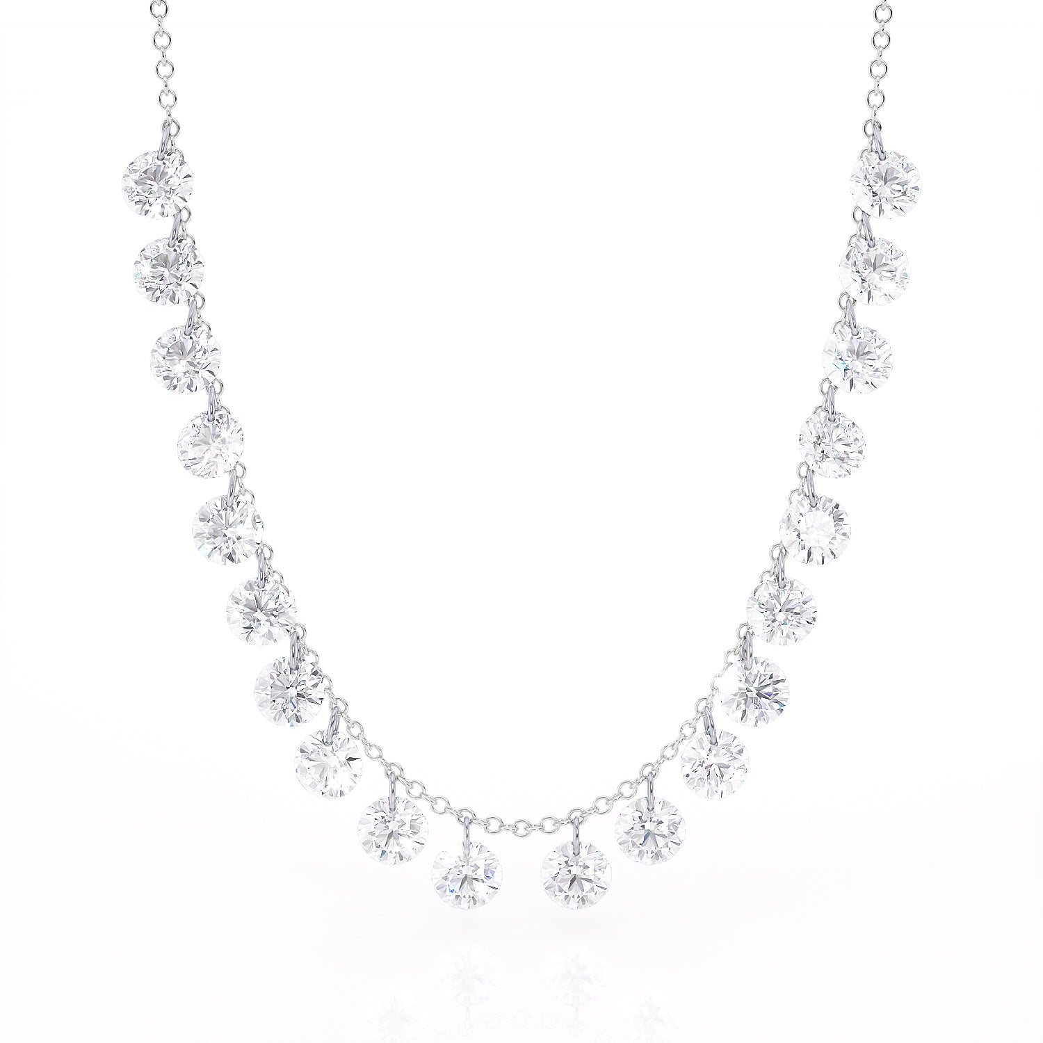 Floating Diamonds Necklace